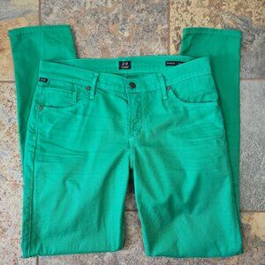Citizens of Humanity Size 29 Thompson Jeans Medium Rise 29" Skinny Green